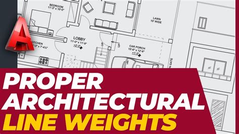 Proper Lineweights In Architectural Drawings Use Of Layers In AutoCAD