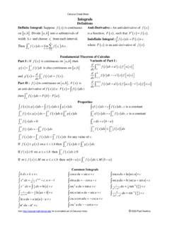 Trig Cheat Sheet Pauls Online Math Notes Trig Cheat Sheet Pauls