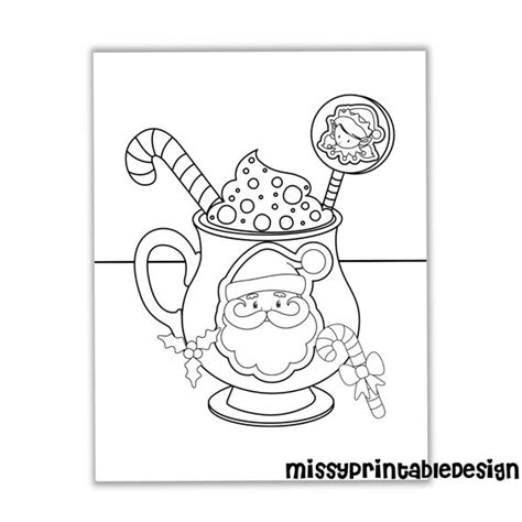 Coloriages De Chocolat Chaud