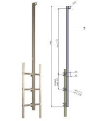 Punto De Anclaje Nico Con Prolongador De Escalera Para Antica Das