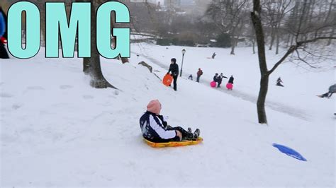 Insane Sledding In A Blizzard Youtube