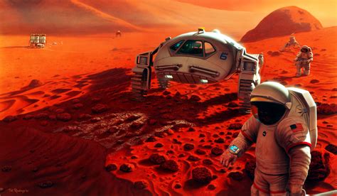 Humans Exploring Mars Artist Concept The Planetary Society