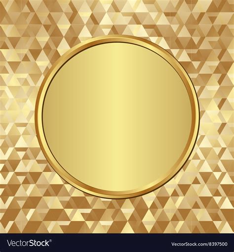 Golden banner on textured background Royalty Free Vector