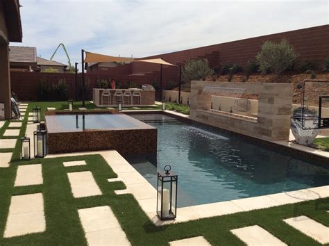 Modern Pool, Spa and Yard - Modern - Pool - Denver - by Inspired Pools ...