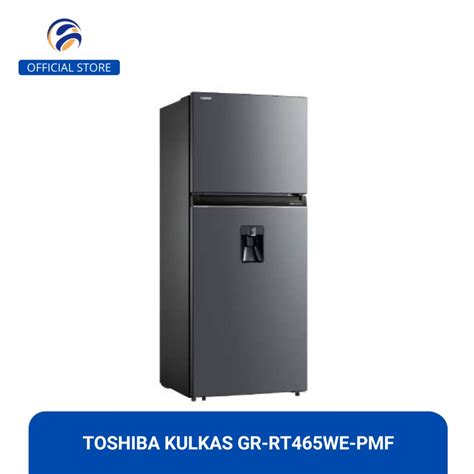 Jual Toshiba GR RT465WE PMF Kulkas 2 Pintu Kapasitas 337 Liter Shopee