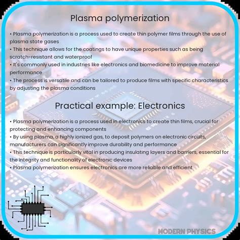 Plasma Polymerization Innovative Coatings Surface Modification