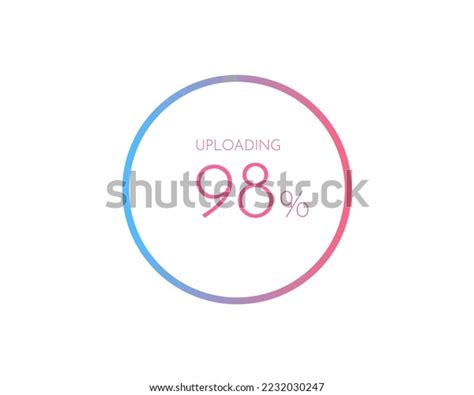 98 Percentage Uploading Pie Chart Your Stock Vector (Royalty Free ...