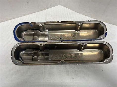 1970s Dodge 318 Valve Covers Chrome Fair Albrecht Auction Service