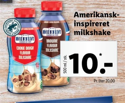 Mcennedy Milkshake Tilbud Hos Lidl