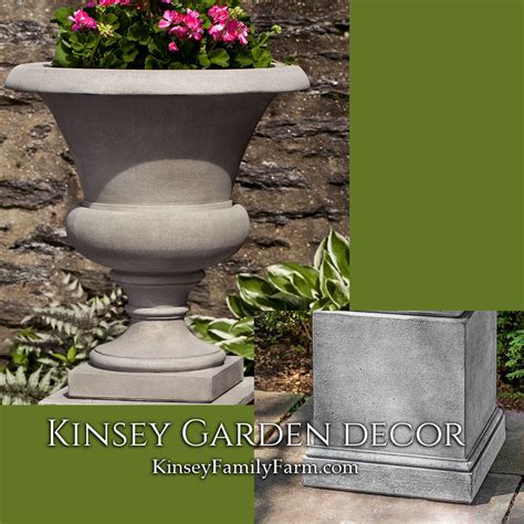 Outdoor Paris Urn On Tall Pedestal Stand Kinsey Garden Decor