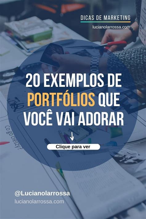 20 Exemplos de Portfólios Criativos Portfolio design Design grafico