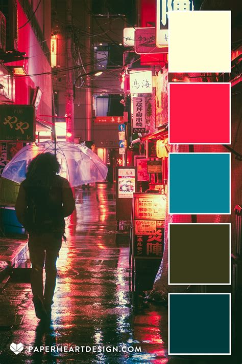 Color Palette Neon Lights — Paper Heart Design