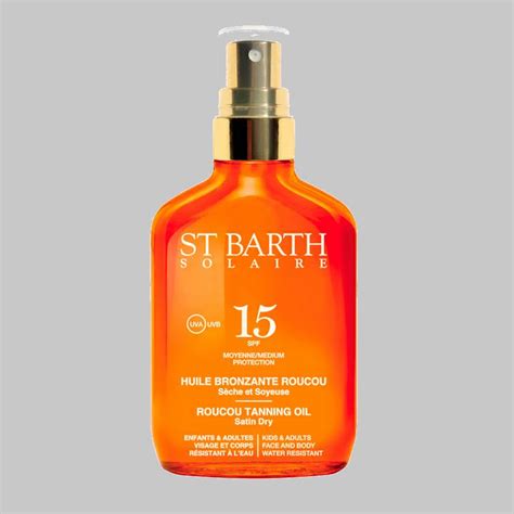 Сухое масло помадного дерева SPF 15 100 мл/ST BARTH Roucou Tanning Oil ...