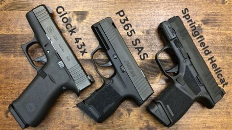 Sig Sauer P Vs Glock G Vs Glock G X Vs Springfield Hellcat Micro | Hot ...