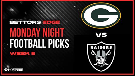 Packers Vs Raiders L Mnf Free Betting Picks L Picks Parlays Nfl