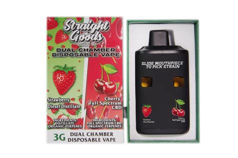 Straight Goods Supply Co 6 Gram Dual Chamber Disposable Vapes