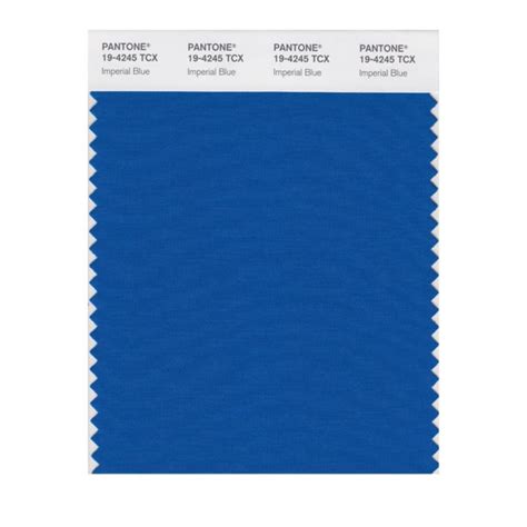 Pantone Cotton Swatch 19 4245 Imperial Blue