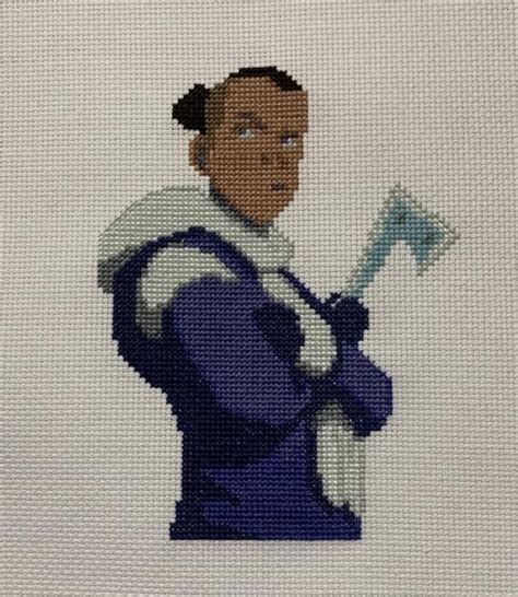 Sokka Avatar The Last Airbender Etsy Cross Stitch Embroidery