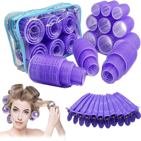 Amazon Jumbo Hair Rollers Sets Large Self Grip Hair Curlers