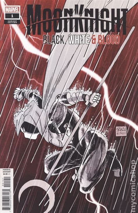 Moon Knight Black White Blood Variant Cover Marvel Comics