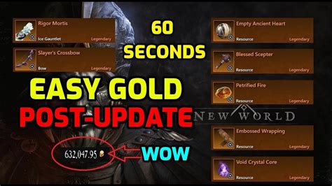 How To Make Gold In New World Post Update Farm Gold In New World New