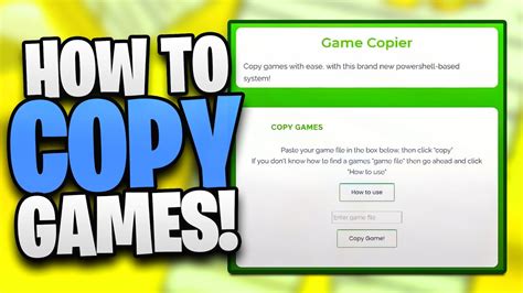 How To Copy Games On Roblox Youtube