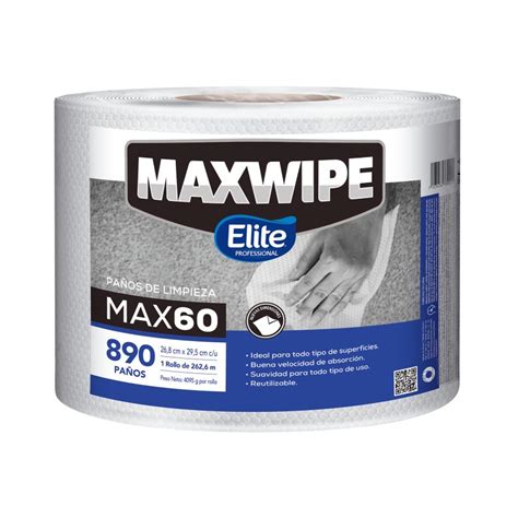 Paño de Limpieza Elite Maxwipe Max 60 Bobina de 890 Unidades