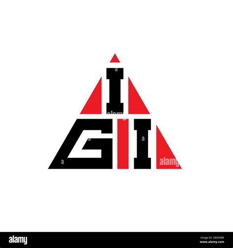 Igi Triangle Letter Logo Design With Triangle Shape Igi Triangle Logo