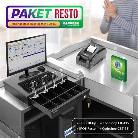 Jual Paket Komputer Kasir Ipos Resto Software Program Kasir