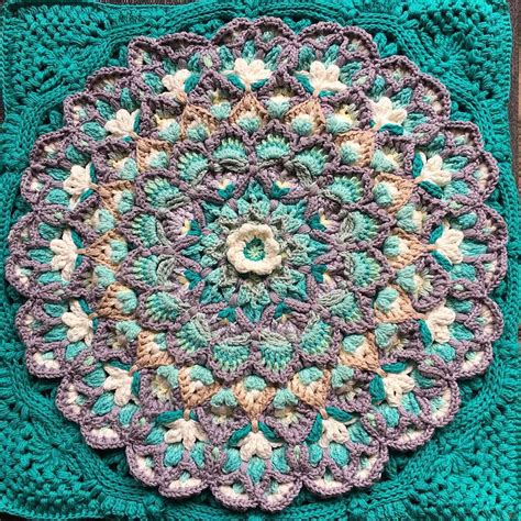 Ravelry Wildflower Cushion Block By Jen Tyler Granny Square Crochet