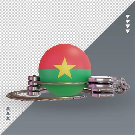 Vista Frontal De La Representaci N De La Bandera De Burkina Faso De