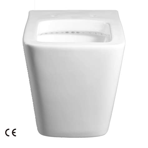 Rimless Dual Flush Square Toilet Bowl Wall Hung Concealed Toilet