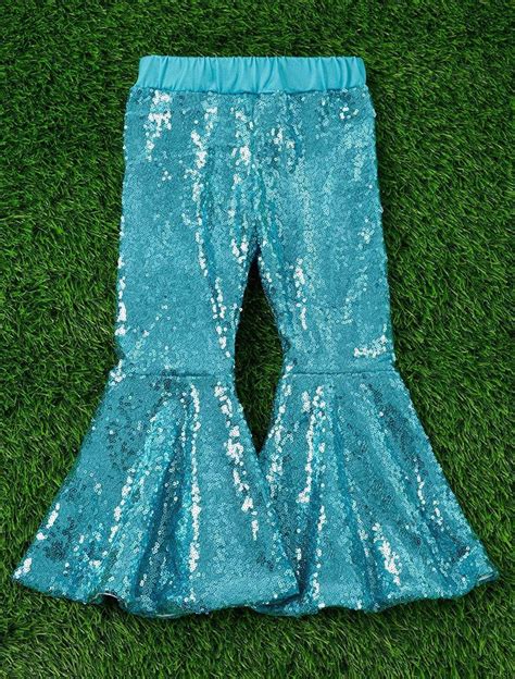 Sequin Pants Bell Bottoms Etsy