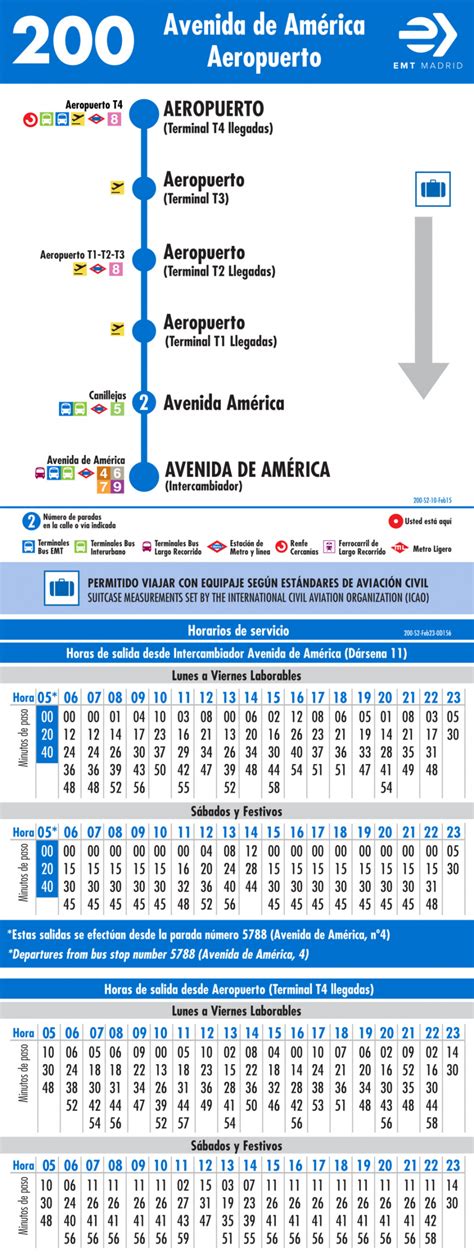 Horarios De Autob S Avenida De Am Rica Aeropuerto Barajas