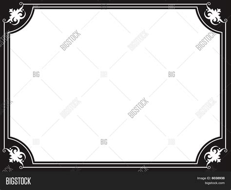 Black Scroll Border Vector & Photo (Free Trial) | Bigstock