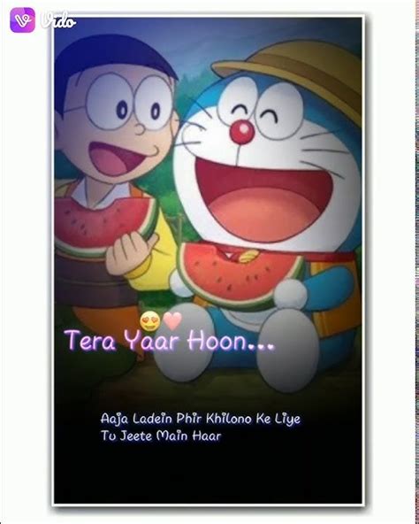 Tera Yaar Hoon Mai Song Nobita Doremon Whatsapp Status Morning