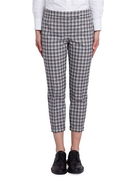 Thom Browne Skinny Micro Buffalo Check Wool Pants Thebay