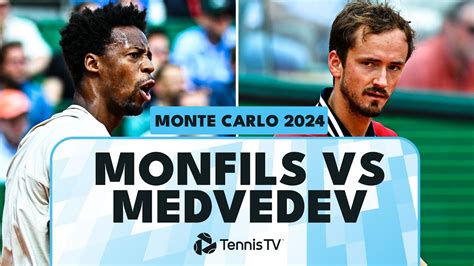 Gael Monfils Vs Daniil Medvedev Match Highlights Monte Carlo 2024