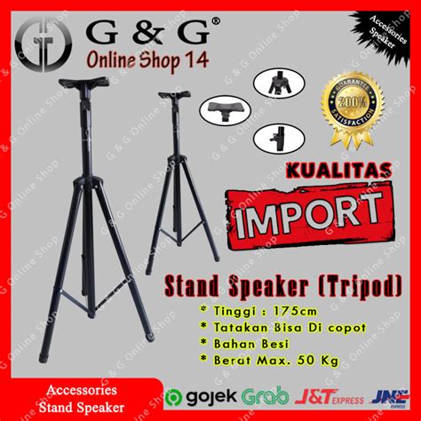 Stand Speaker Tiang Speaker Besi Berkualitas Tripod Untuk Speaker