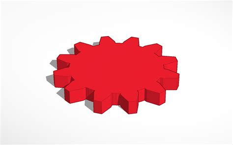 3d Design Gear Cut Out Tinkercad