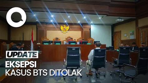 Hakim Tolak Eksepsi Irwan Hermawan Di Kasus Bts 4g Kominfo