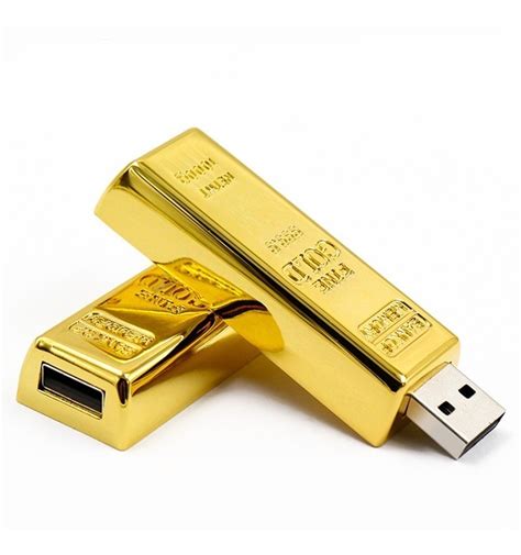 Memoria Usb 16 Gb En Forma De Lingote De Oro Barra De Oro S 49 99