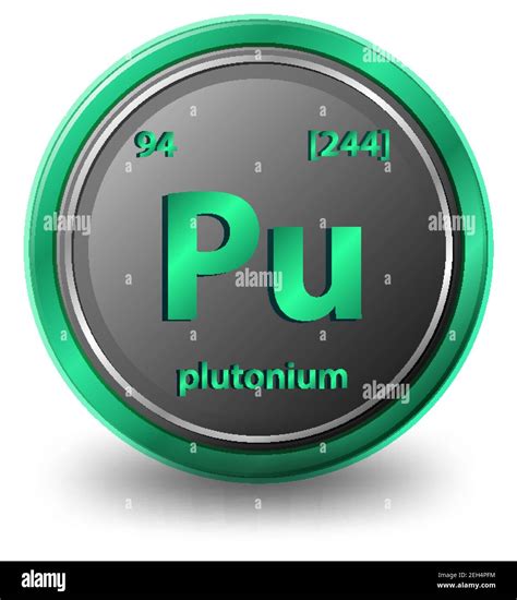 Plutonium Chemical Element Chemical Symbol With Atomic Number And