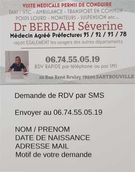 RDV RAPIDE 06 74 55 05 19 Médecin Agréé Préfecture permis de conduire