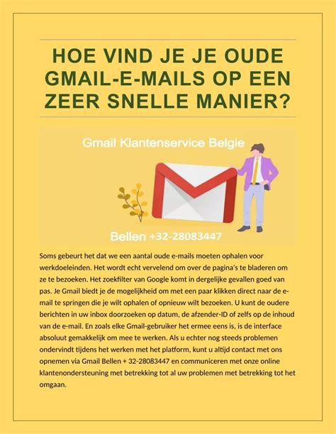 Ppt Gemakkelijke Manieren Om De Oude E Mails In Gmail Account Te