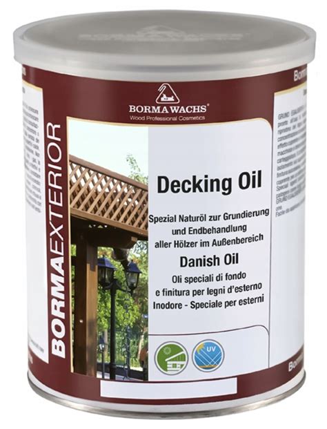 Bezbarwny Olej Du Ski Do Drewna Zewn Trzny Borma Wachs Danish Oil L