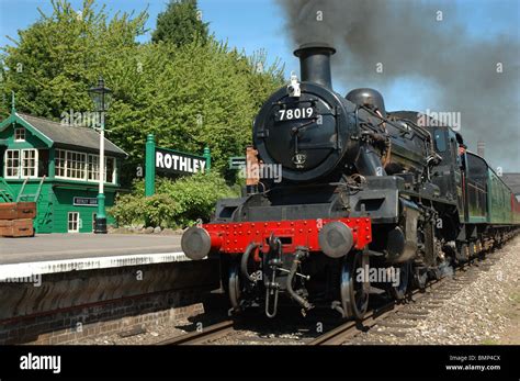 Steam train pulls rothley station hi-res stock photography and images - Alamy