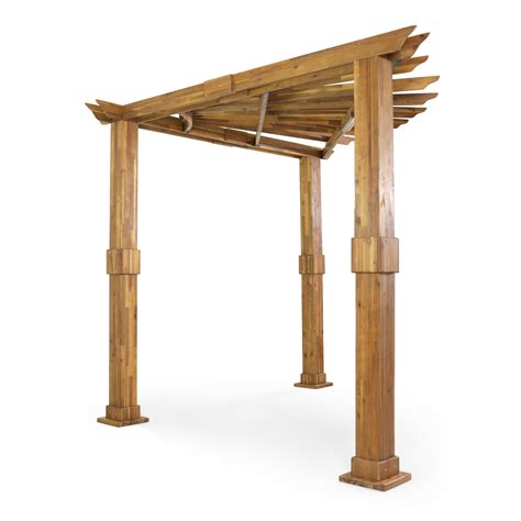 Home Loft Concepts Sonne Ft W X Ft D Solid Wood Pergola Wayfair