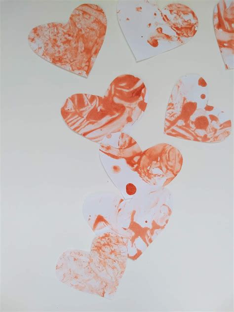 Diy Painted Valentine Hearts