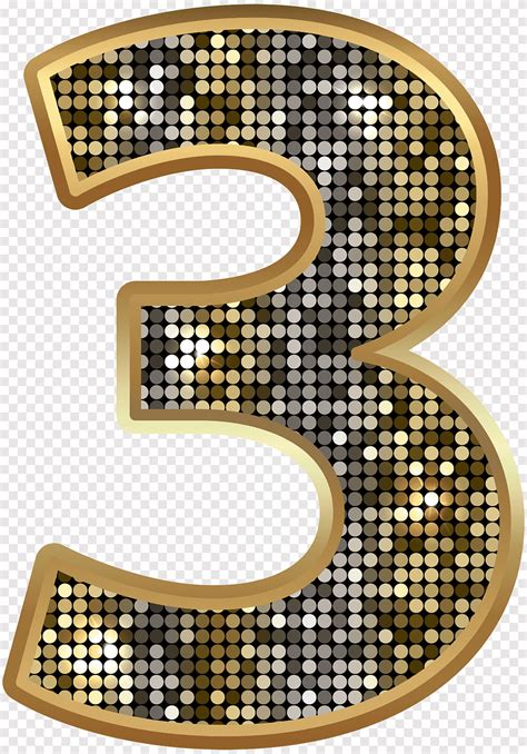 Number Paper Clip Blog Number 3 Gold Number Material Png PNGEgg